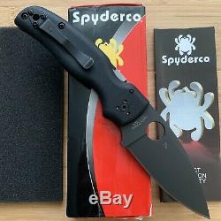 Spyderco C229GPBK Shaman Plain Edge CMP-S30V Folding Pocket Knife Black G10