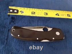 Spyderco Wayne Goddard SPC18PS 50/50 Folder Vintage Knife Japan Satin Blade