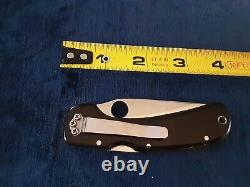 Spyderco Wayne Goddard SPC18PS 50/50 Folder Vintage Knife Japan Satin Blade