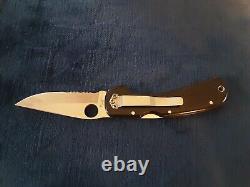 Spyderco Wayne Goddard SPC18PS 50/50 Folder Vintage Knife Japan Satin Blade