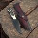 Stag handle vintage fixed blade knife usa