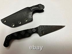 Stroup Knives Mini EDC Fixed Blade Knife Black G-10