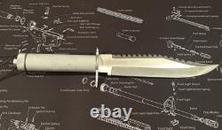 Survival, Camping, Tactical Knife 8 Serrated double edge Blade