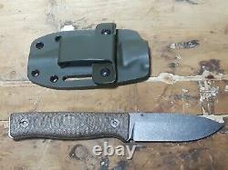 Survive Knives 3.5 Tumbled CPM-3V Micarta Scales (Old Specs) and Kydex Sheath