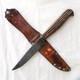 Switzerland Grindelwald 1950th vintage ROCO hunting knife, stag, original sheath