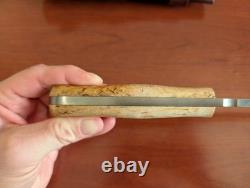 TBS Grizzly Bushcraft Survival Knife Curly Birch, Full Tang, 5 Inch Blade TBS Grizzly Bushcraft Survival Knife Curly Birch, Full Tang, 5 Inch Blade