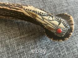 TED MILLER CUSTOM COLLECTORS KNIFE with Stand