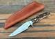TK Steingass Small Hunter EDC, 3.75 W2 Hamon Blade, Sandbar Stg, Leather Sheath
