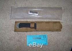 TOPS Air Wolfe Knife With USA Nylon Tactical Sheath Molle Belt Loop #Q-063
