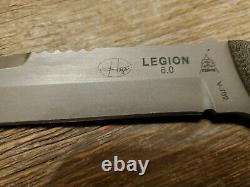 TOPS Knives Hazen Legion 6.0 Fixed Blade Knife 6.7 1095 Steel, Made in USA