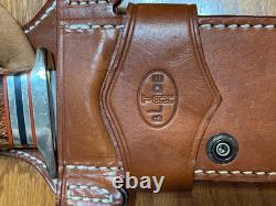 Tak Blade Surgical Steel 15 Length Grizzly Bowie Knife & Leather Sheath