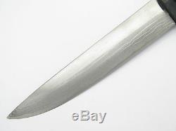 Takeshi Saji Snakeskin Japan Handmade Custom White Steel Damascus Fixed Knife