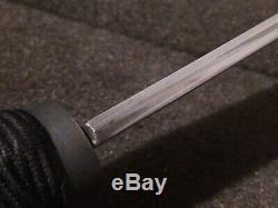 Takeshi Saji custom handmade damascus blade hunting knife rayskin handle