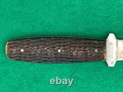 Tested Case XX Vintage 1920-40 Perfect Bone Pig Sticker Rare Knife 100 Yr Sheath