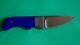 Tim Britton Handcrafted Hunting Knife with Lapis Lazuli handle