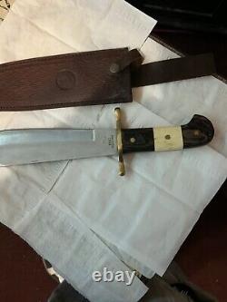 Timber rattler bowie knife