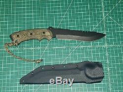 Tops Knives Anaconda 7B Hunting Survival Knife Kydex Sheath Ron Hood AN7B