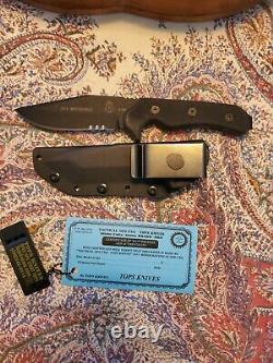 Tops Sky Marshall Hunter's Point Knife & Sheath Tpsky02 Never Used