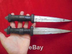 Two Old Vintage Tuareg/north Africa Hunting Knife Leader Sheath Dagger