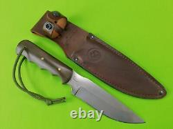 US Alaskan Bush Camp Hunting Knife Custom Micarta Handle with Sheath