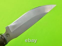 US Alaskan Bush Camp Hunting Knife Custom Micarta Handle with Sheath