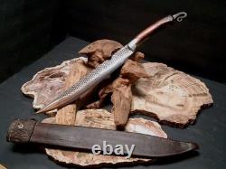 Underhill Forge JWS Mountain Man Custom Bowie Knife hardened file with Sheath 18