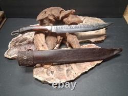 Underhill Forge JWS Mountain Man Custom Bowie Knife hardened file with Sheath 18