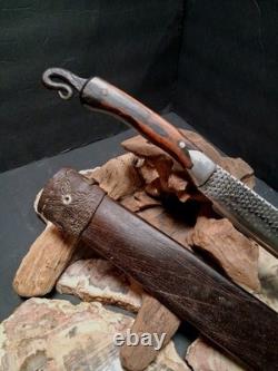 Underhill Forge JWS Mountain Man Custom Bowie Knife hardened file with Sheath 18