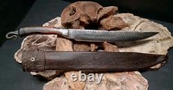 Underhill Forge JWS Mountain Man Custom Bowie Knife hardened file with Sheath 18