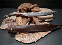 Underhill Forge JWS Mountain Man Custom Bowie Knife hardened file with Sheath 18