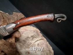 Underhill Forge JWS Mountain Man Custom Bowie Knife hardened file with Sheath 18