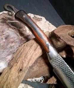 Underhill Forge JWS Mountain Man Custom Bowie Knife hardened file with Sheath 18