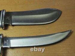 Unused Vtg Buck USA 115 Combo Twin Set Knives 103 118 Hunting Skinning Sheath
