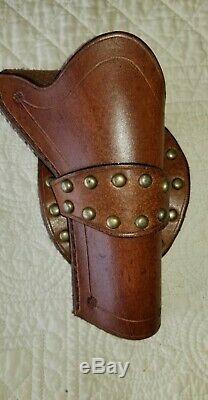 Used/New Leather Western Holster, Gunbelt, Knife Sheath Antique Brown $250