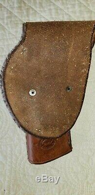 Used/New Leather Western Holster, Gunbelt, Knife Sheath Antique Brown $250