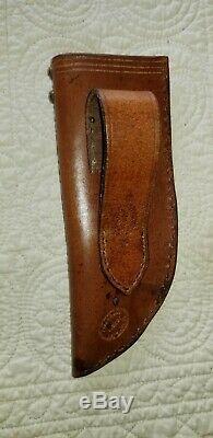 Used/New Leather Western Holster, Gunbelt, Knife Sheath Antique Brown $250