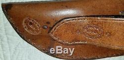 Used/New Leather Western Holster, Gunbelt, Knife Sheath Antique Brown $250