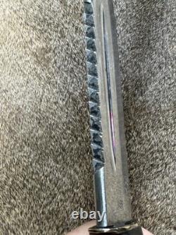 VINTAGE BOWIE STYLE SAWBACK SOLINGEN HUNTING KNIFE (great Condition) 60's 70's