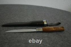 VINTAGE BRUSLETTO GEILO HUNTER (KL & CO.) KNIFE With WOOD HANDLE (MADE IN NORWAY)