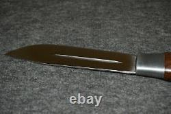 VINTAGE BRUSLETTO GEILO HUNTER (KL & CO.) KNIFE With WOOD HANDLE (MADE IN NORWAY)