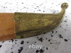 VINTAGE FINLAND PUUKKO ENGRAVED BLADE HUNTING KNIFE With MATCHING SHEATH CLEAN