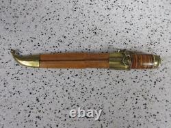 VINTAGE FINLAND PUUKKO ENGRAVED BLADE HUNTING KNIFE With MATCHING SHEATH CLEAN