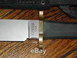 VINTAGE GERBER USA COFFIN HANDLE AUSTRALIAN BOWIE KNIFE model 5978 14.75OAL EXC