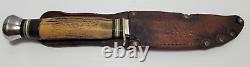 VINTAGE HUBERTUS SOLINGEN GERMANY HUNTING KNIFE WithSHEATH