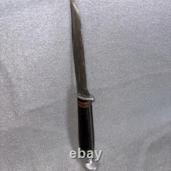 VINTAGE JC HIGGINS USA FIXED BLADE HUNTING KNIFE & case