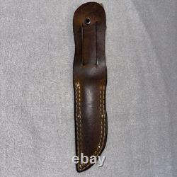 VINTAGE JC HIGGINS USA FIXED BLADE HUNTING KNIFE & case