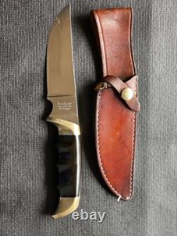 VINTAGE-Kershaw Model 1035, Moose Hunter Knife withLeather Sheath- COLLECTIBLE