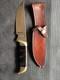 VINTAGE-Kershaw Model 1035, Moose Hunter Knife withLeather Sheath- COLLECTIBLE