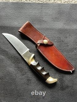 VINTAGE-Kershaw Model 1035, Moose Hunter Knife withLeather Sheath- COLLECTIBLE