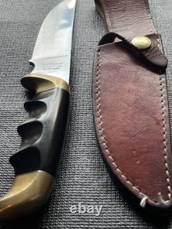 VINTAGE-Kershaw Model 1035, Moose Hunter Knife withLeather Sheath- COLLECTIBLE